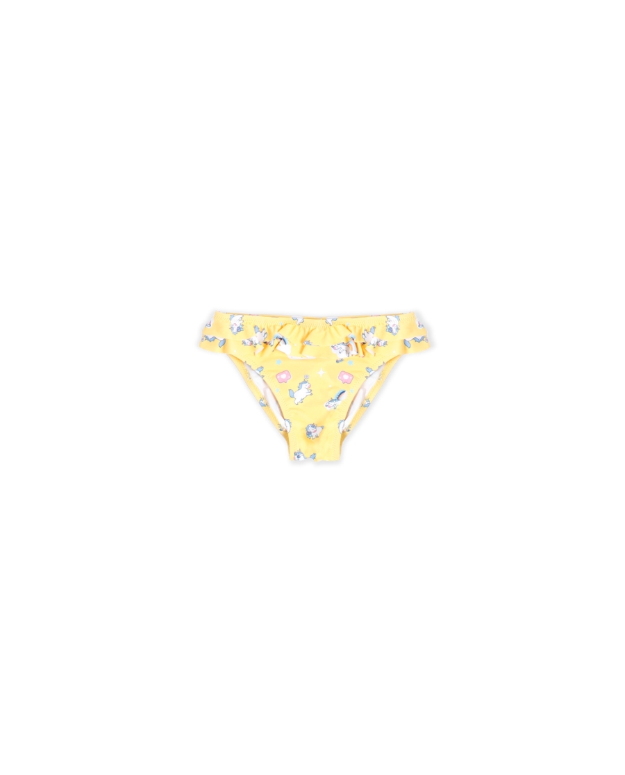 MR WONDERFUL Braga Bikini Unicornios Arcoiris para Niña AMARILLO