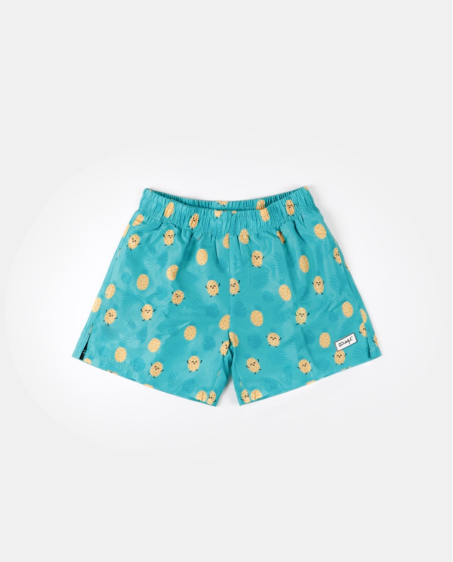 MR WONDERFUL Bañador Elástico Piñas para Niño TURQUESA