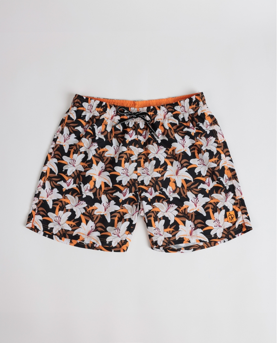 ADMAS Bañador Sunset Jungle para Hombre FLORES