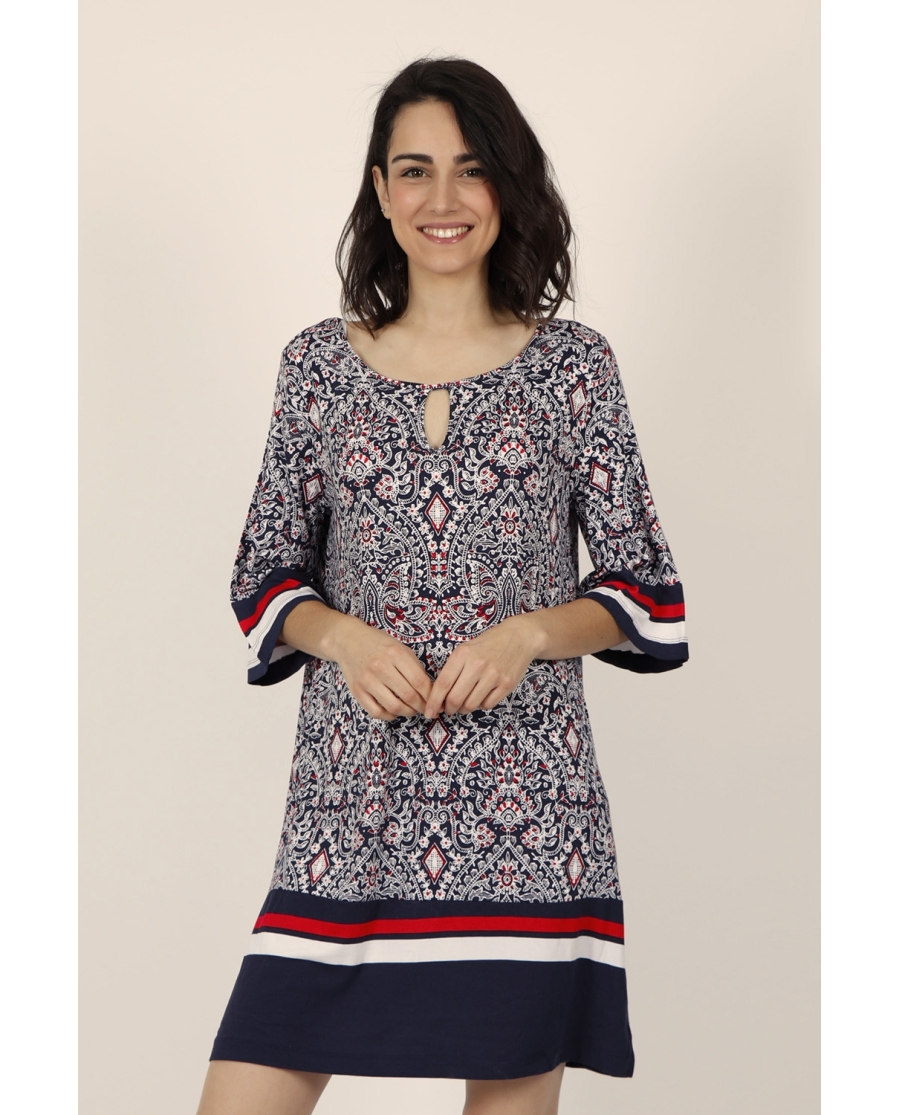 ADMAS Vestido Navy Style para Mujer MARINO