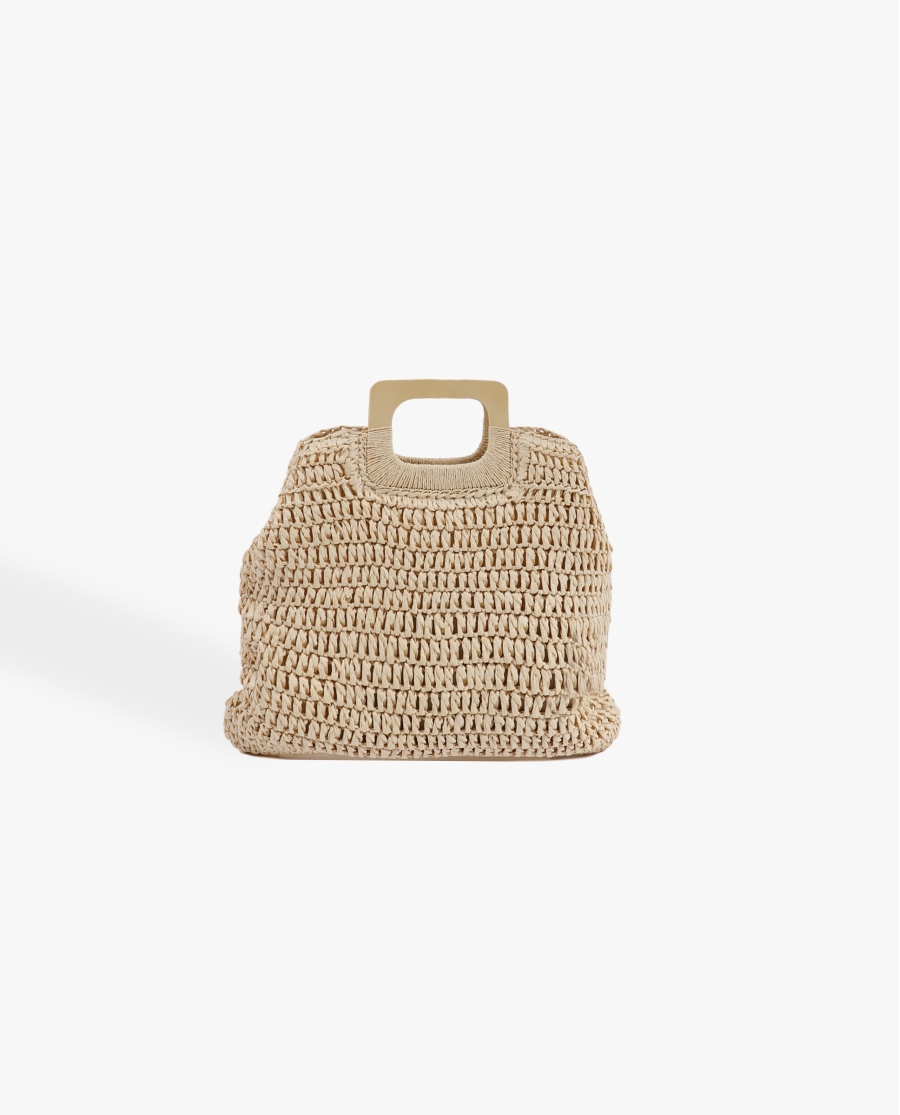 Bolso Playa Asas Cuadradas para Mujer BEIGE
