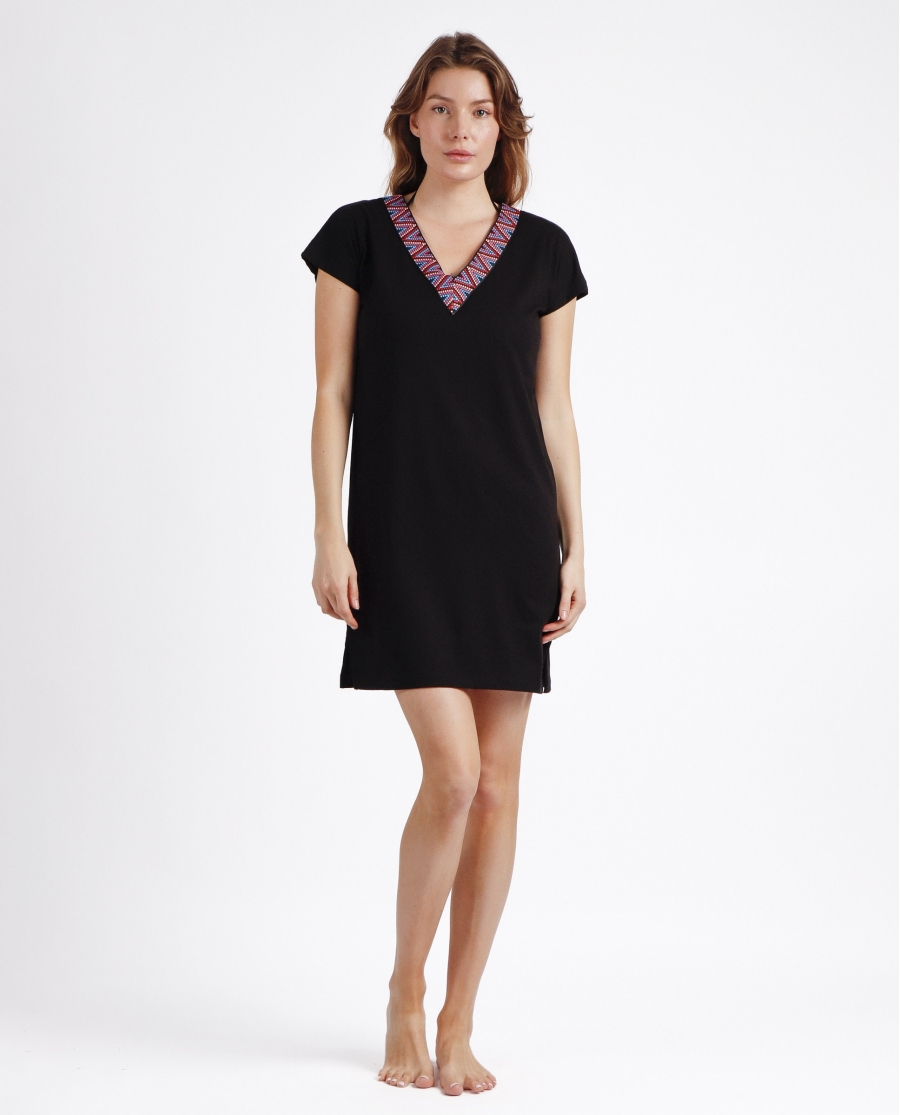 ADMAS Vestido Sailor Club para Mujer NEGRO
