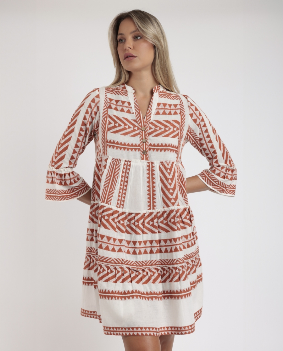 ADMAS Vestido Manga Larga Sicilia para Mujer CALDERA