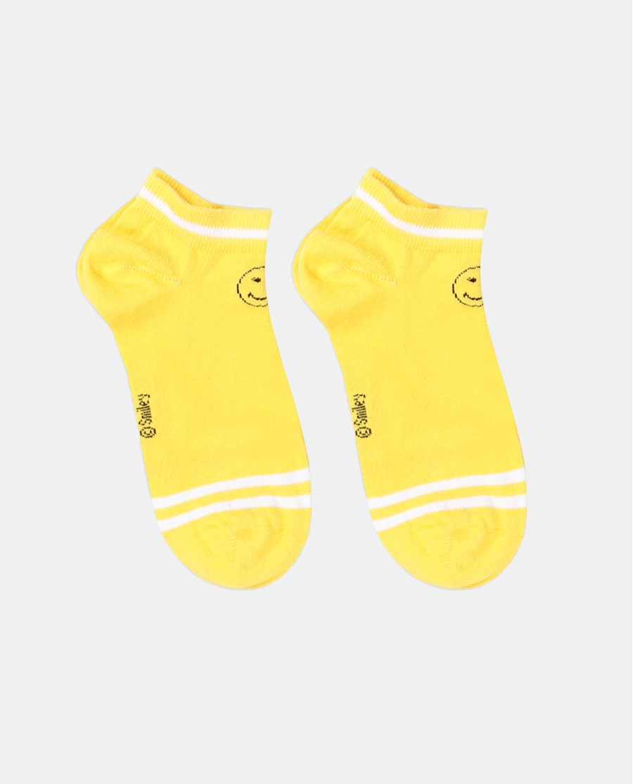 SMILEY Calcetines Tobilleros Smiley para Mujer AMARILLO