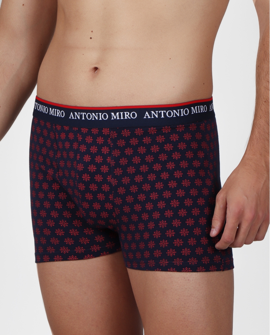 ANTONIO MIRO Calzoncillo/Bóxer Bote Metal Regalo para Hombre, (Caja de 12 unidades) ROJO