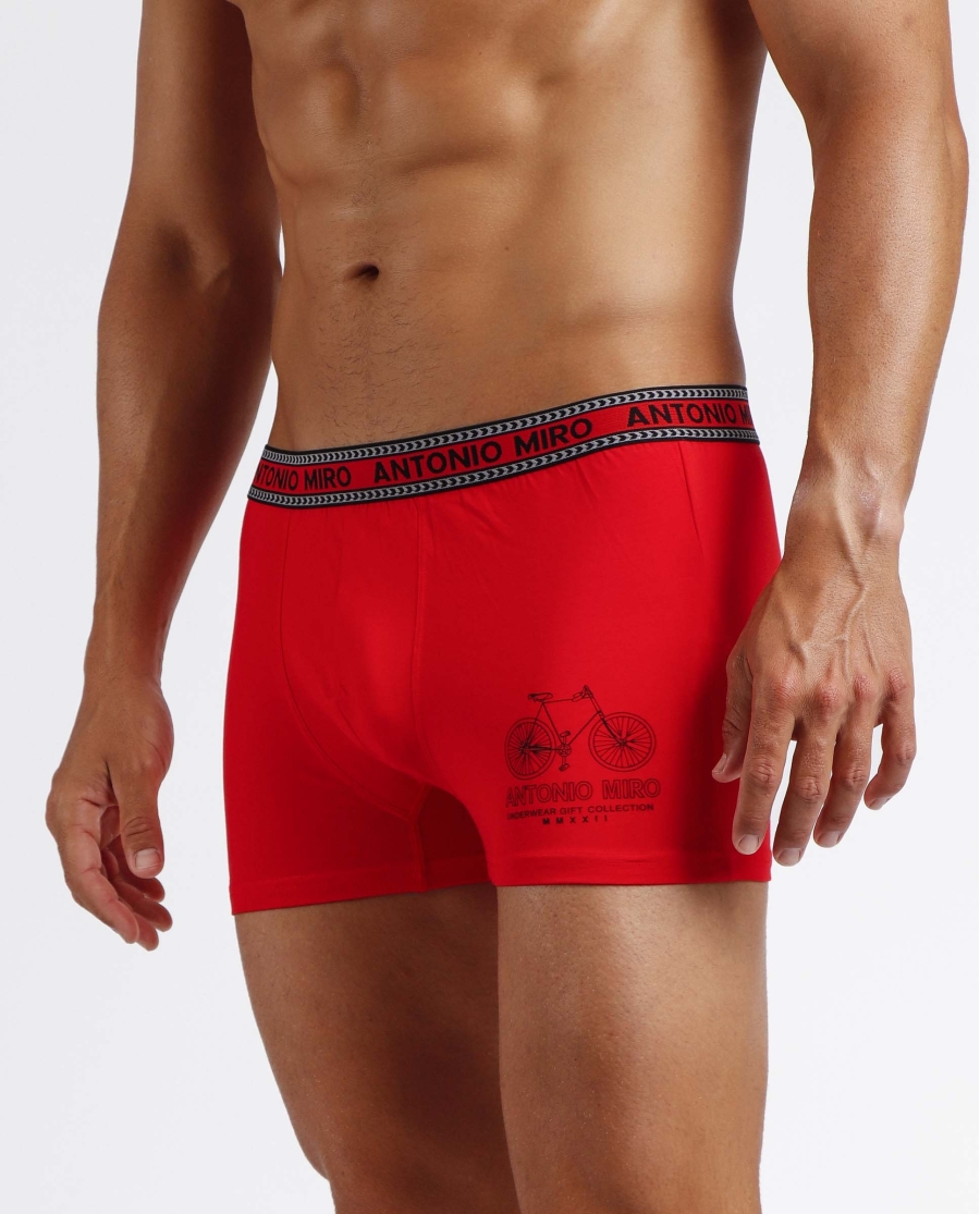 ANTONIO MIRO Calzoncillo/Bóxer Bike Ride Taza Regalo para Hombre, (Caja 12 unidades) ROJO