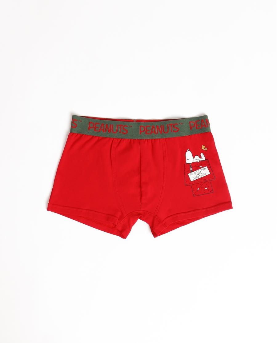 PEANUTS Calzoncillo/Boxer Snoopy Home para Niño ROJO