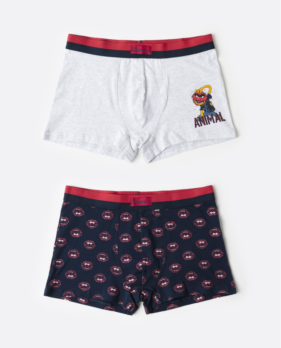 DISNEY MUPPETS Calzoncillo/Boxer Animal para Hombre, (Caja de 2 unidades) PACK FANTASIA