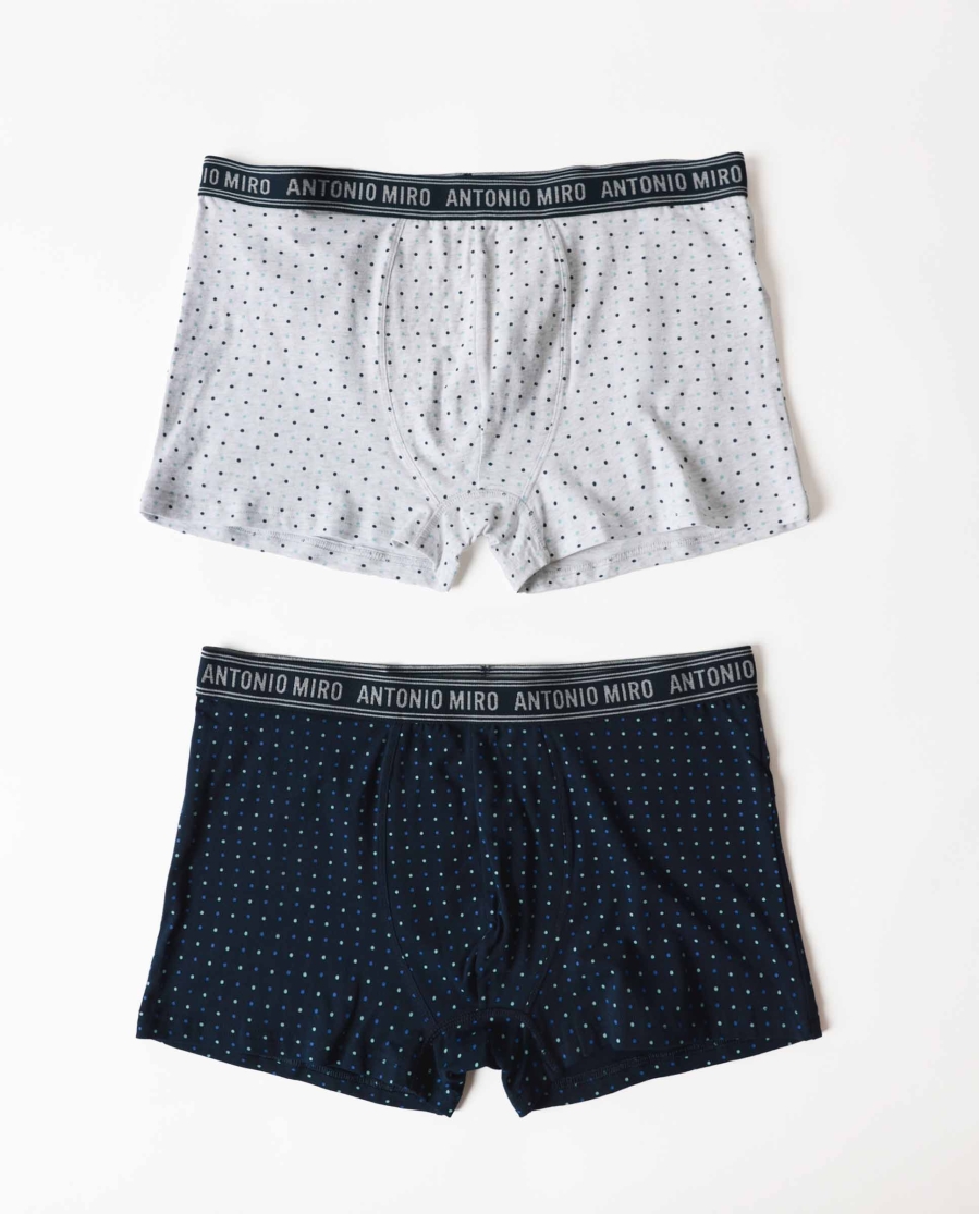 ANTONIO MIRO Calzoncillo/Boxer Dots para Hombre, (Caja de 2 unidades) PACK FANTASIA