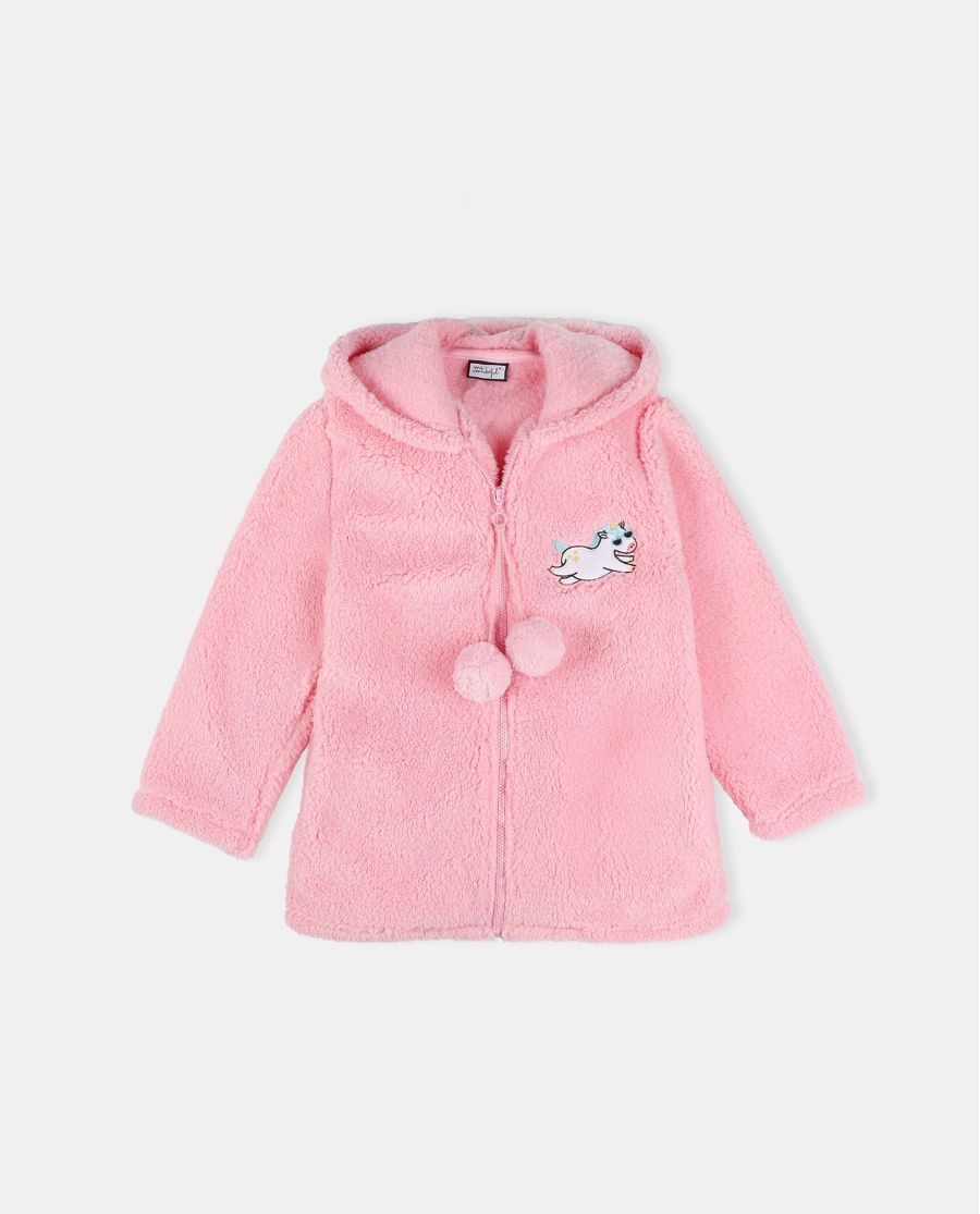 MR WONDERFUL Bata Manga Larga Calentita Unicornio para Niña ROSA
