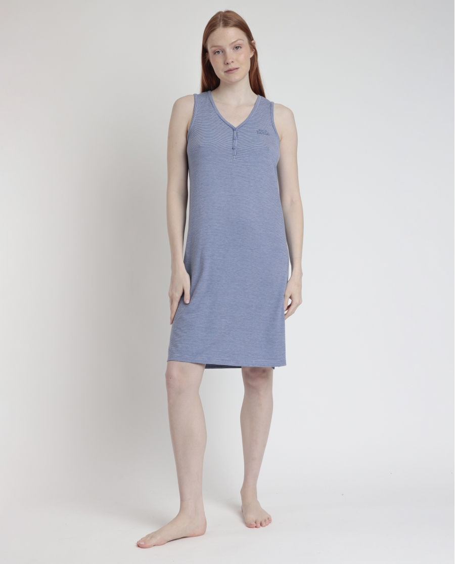 STAY AT HOME Camisola Sin Mangas Soft Stripes para Mujer AZUL