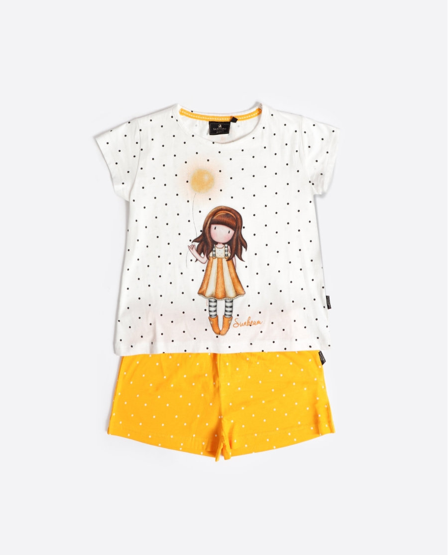 SANTORO GORJUSS Pijama Manga Corta Sunbeam para Niña AMARILLO
