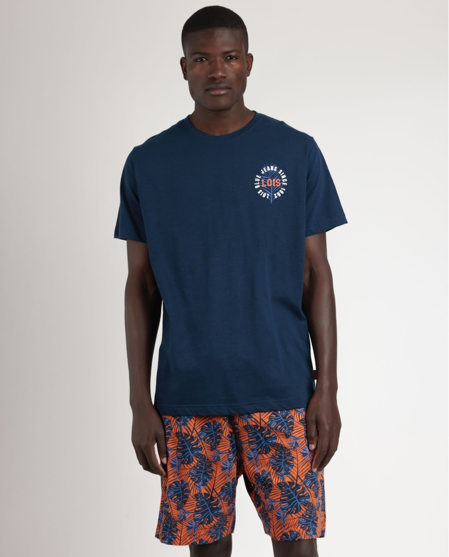 LOIS Pijama Manga Corta Generals para Hombre MARINO