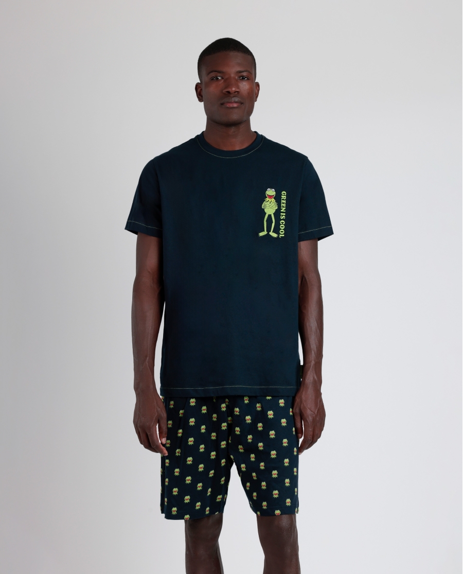 DISNEY Pijama Manga Corta Generals para Hombre MARINO