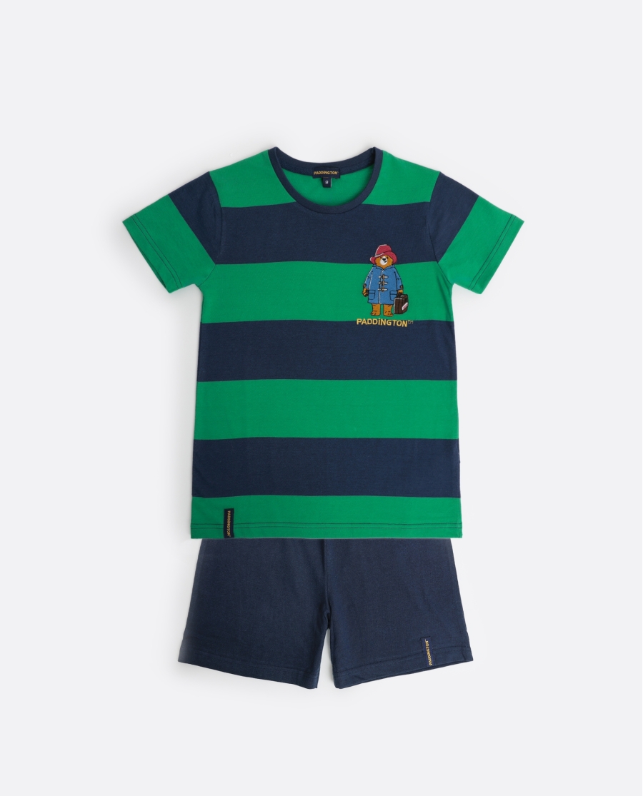 PADDINGTON Pijama Manga Corta Rugby Paws para Niño MARINO