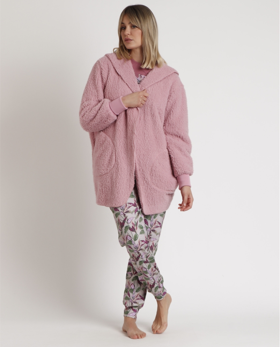 ADMAS GARDEN Bata Manga Larga Calentita Flowers In The Attic para Mujer PETALO