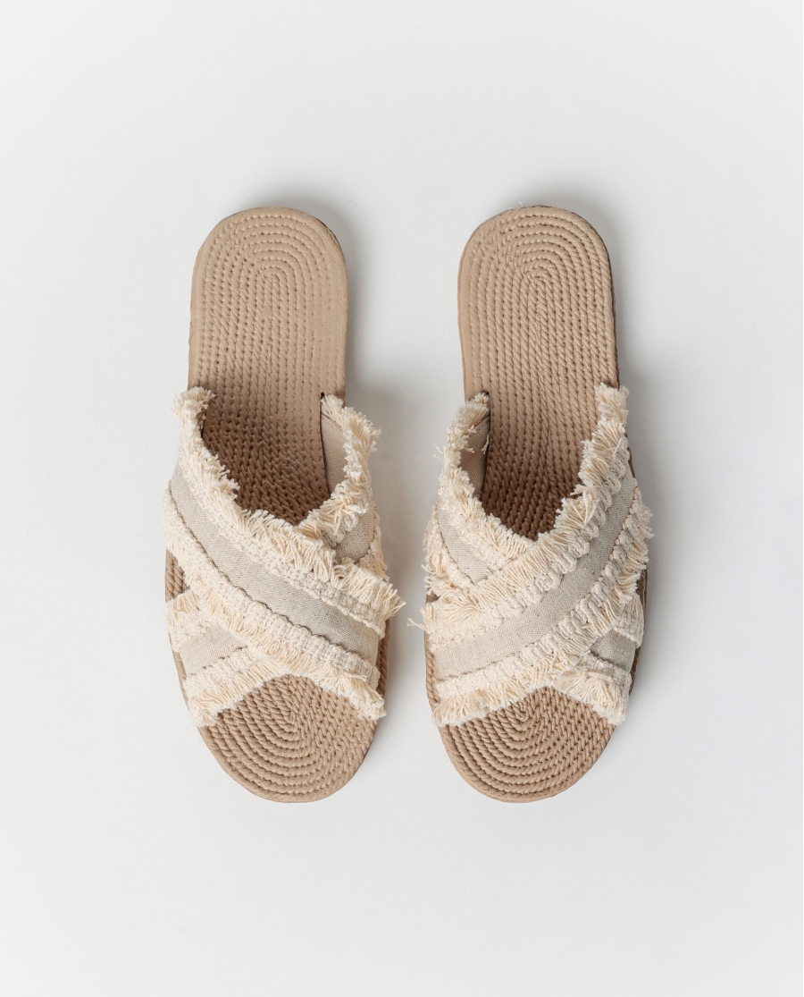 ADMAS Sandalias con Flecos para Mujer, (Caja 6 pares) SURTIDO