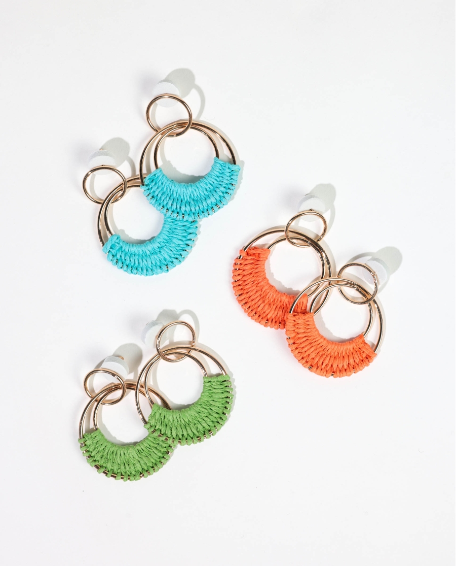 ADMAS Pendientes Colorful Hoops para Mujer, (Caja 6 pares) SURTIDO