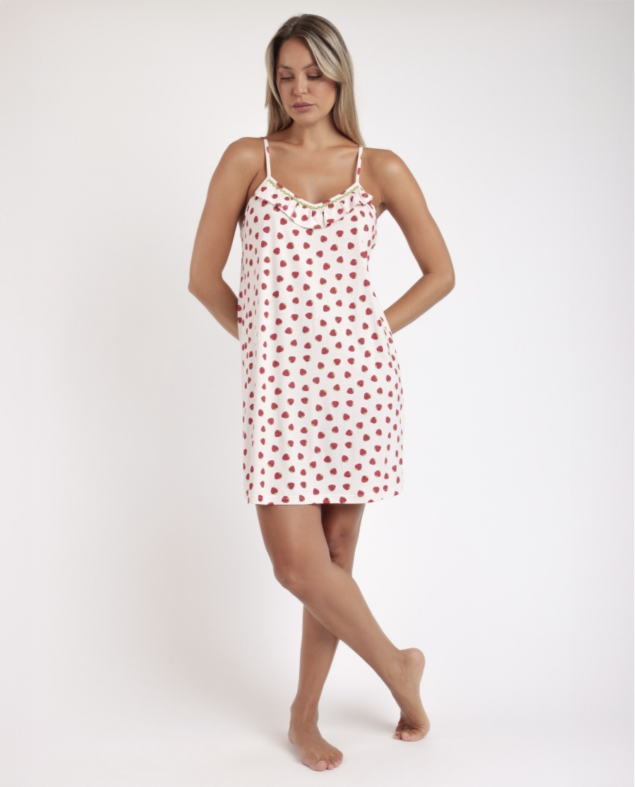 ADMAS Camisola Tirantes Strawberry Field para Mujer ROSA PALO