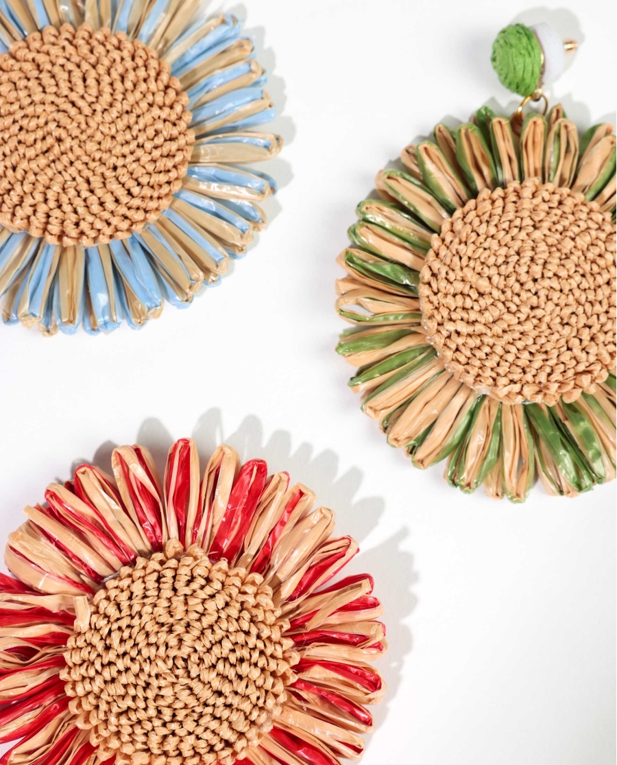 ADMAS Pendientes Full Colour Flower para Mujer, (Caja 6 pares) SURTIDO