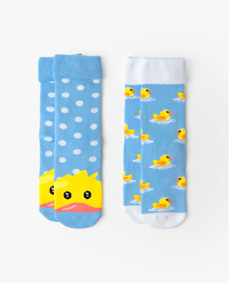 ADMAS Calcetín Antideslizante Sweet Duckling para Mujer, (Caja de 6 pares) SURTIDO