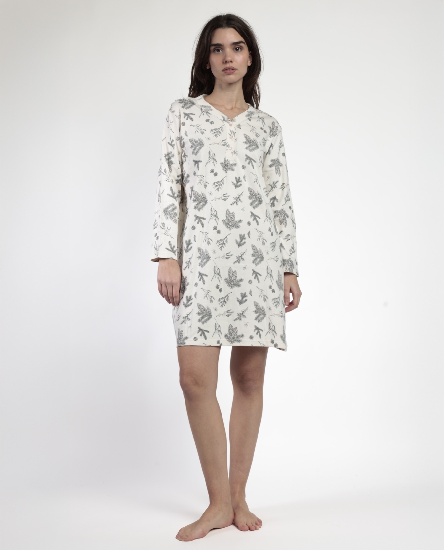 ADMAS Camisola Manga Larga Tapeta Winter Wood para Mujer GRIS