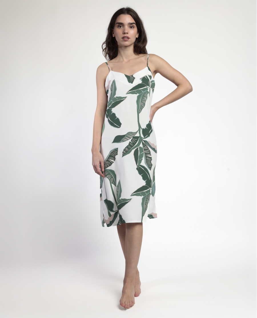 ADMAS LUXURY Camisola Tirantes Popelín Luxury Leaves para Mujer HOJAS