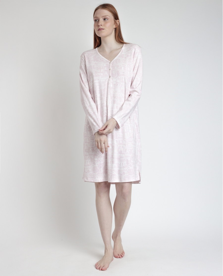 ADMAS Camisola Manga Larga Tapeta La Vie Est Belle para Mujer PETALO