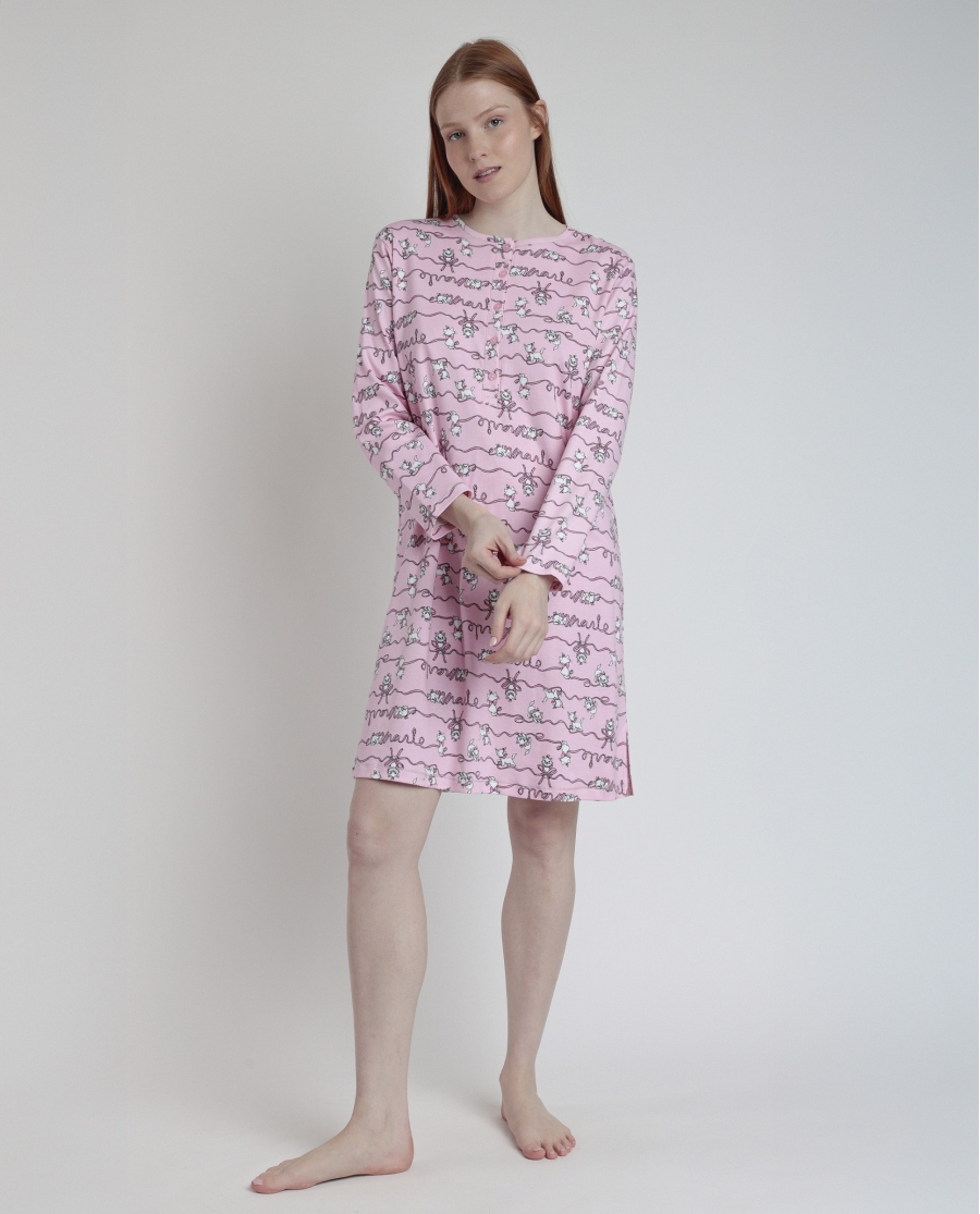 DISNEY Camisola Manga Larga Estampada Tapeta Marie para Mujer ROSA