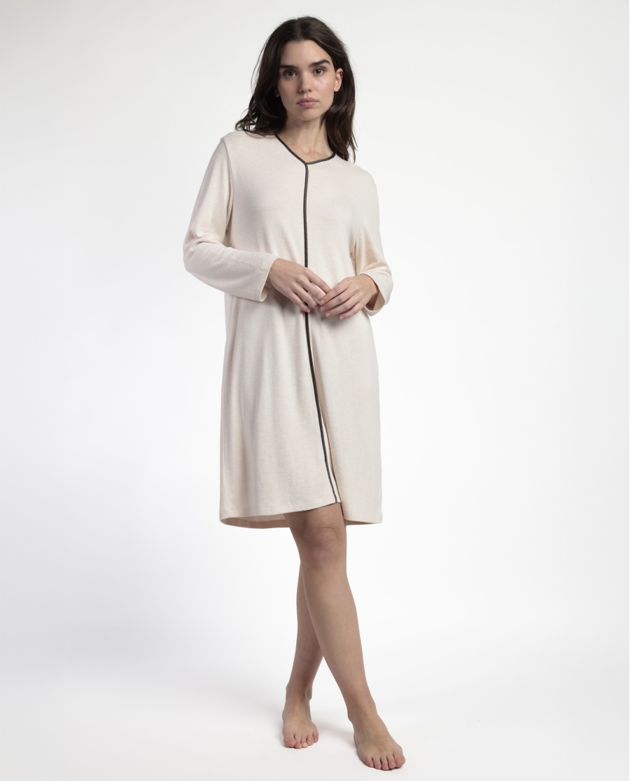 ADMAS CLASSIC Camisola Manga Larga Elegant At Home para Mujer BEIGE
