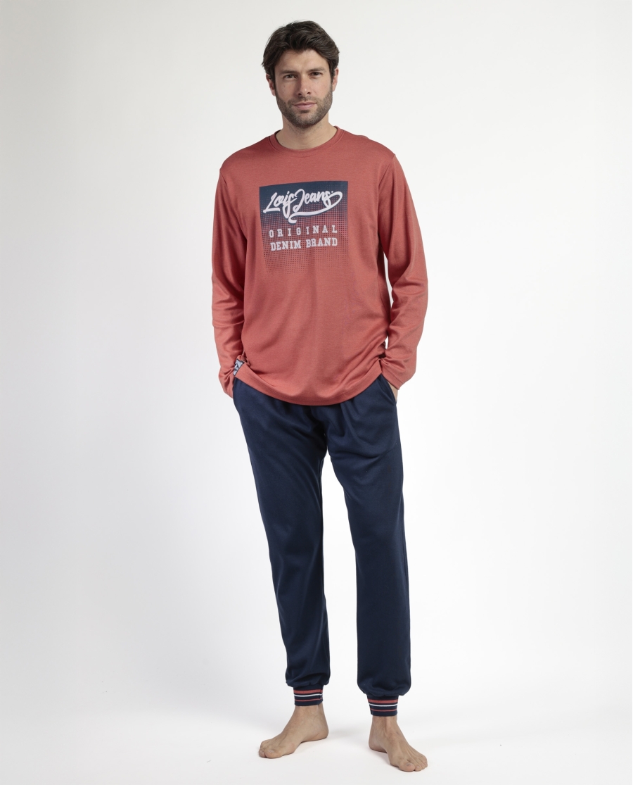 LOIS Pijama Manga Larga Burnt para Hombre CALDERA