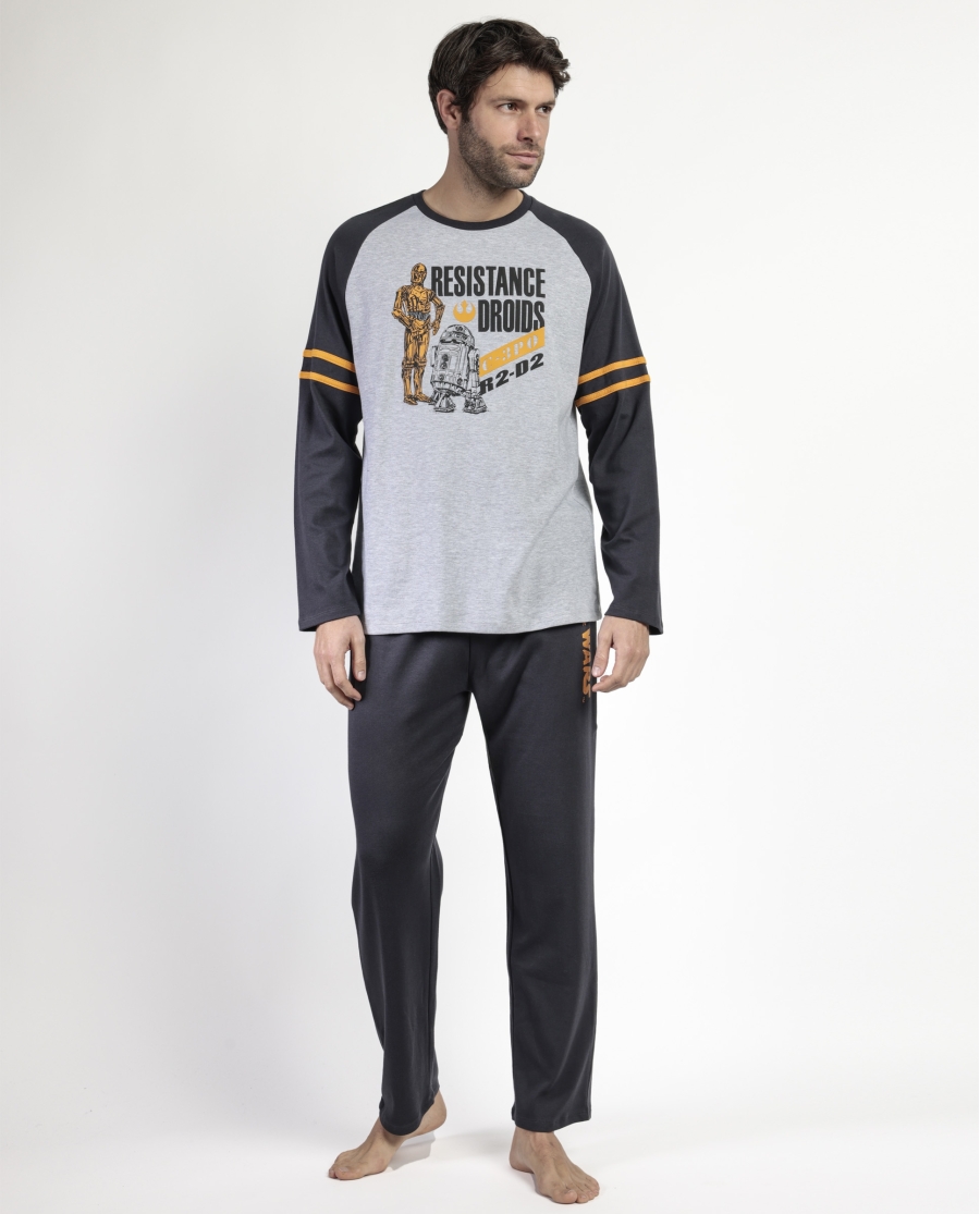 STAR WARS Pijama Manga Larga Sport para Hombre MARENGO