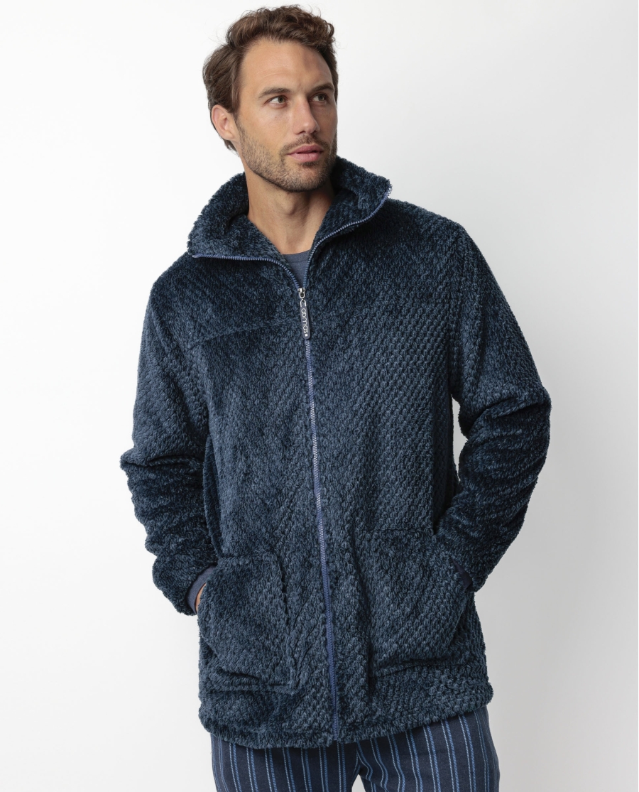 ADMAS Bata Manga Larga Calentita Road Race para Hombre AZUL