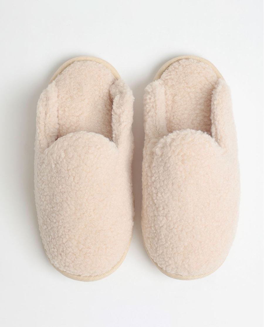 ADMAS Zapatillas De Estar Por Casa Borreguito para Mujer BEIGE