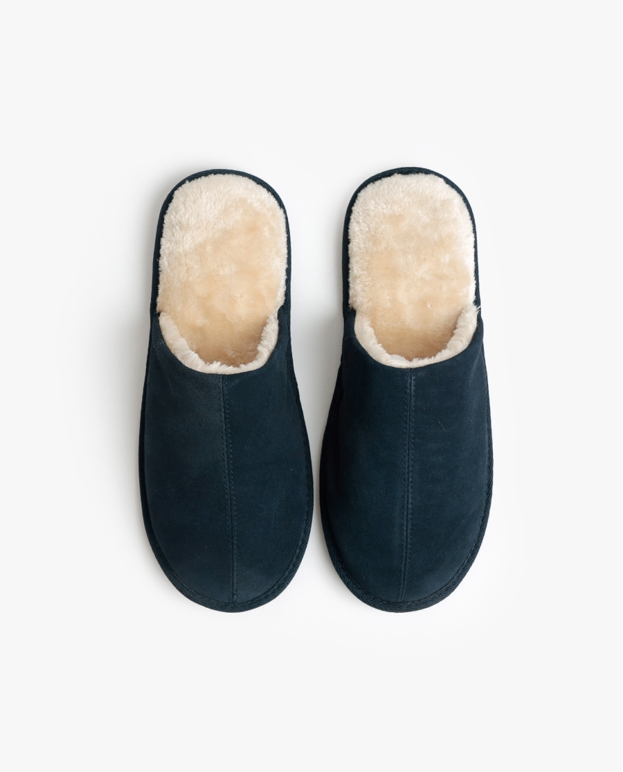 ADMAS Zapatillas De Estar Por Casa Ante Navy para Hombre, (Caja 6 unidades) SURTIDO