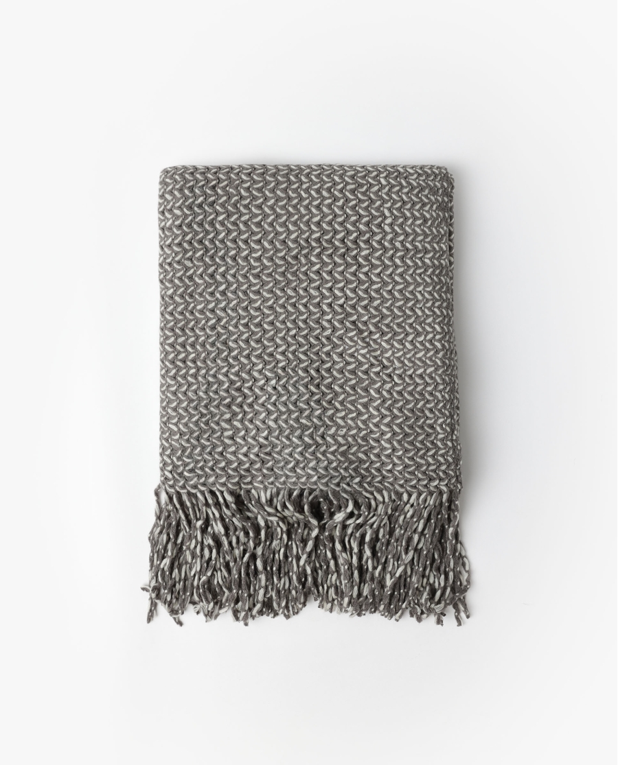 ADMAS Manta Chenilla Velvety Charm GRIS