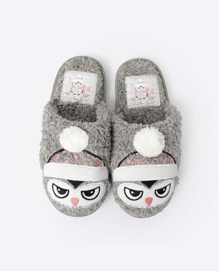 ADMAS Zapatillas De Estar Por Casa Winter Owl para Mujer, (Caja 6 unidades) SURTIDO