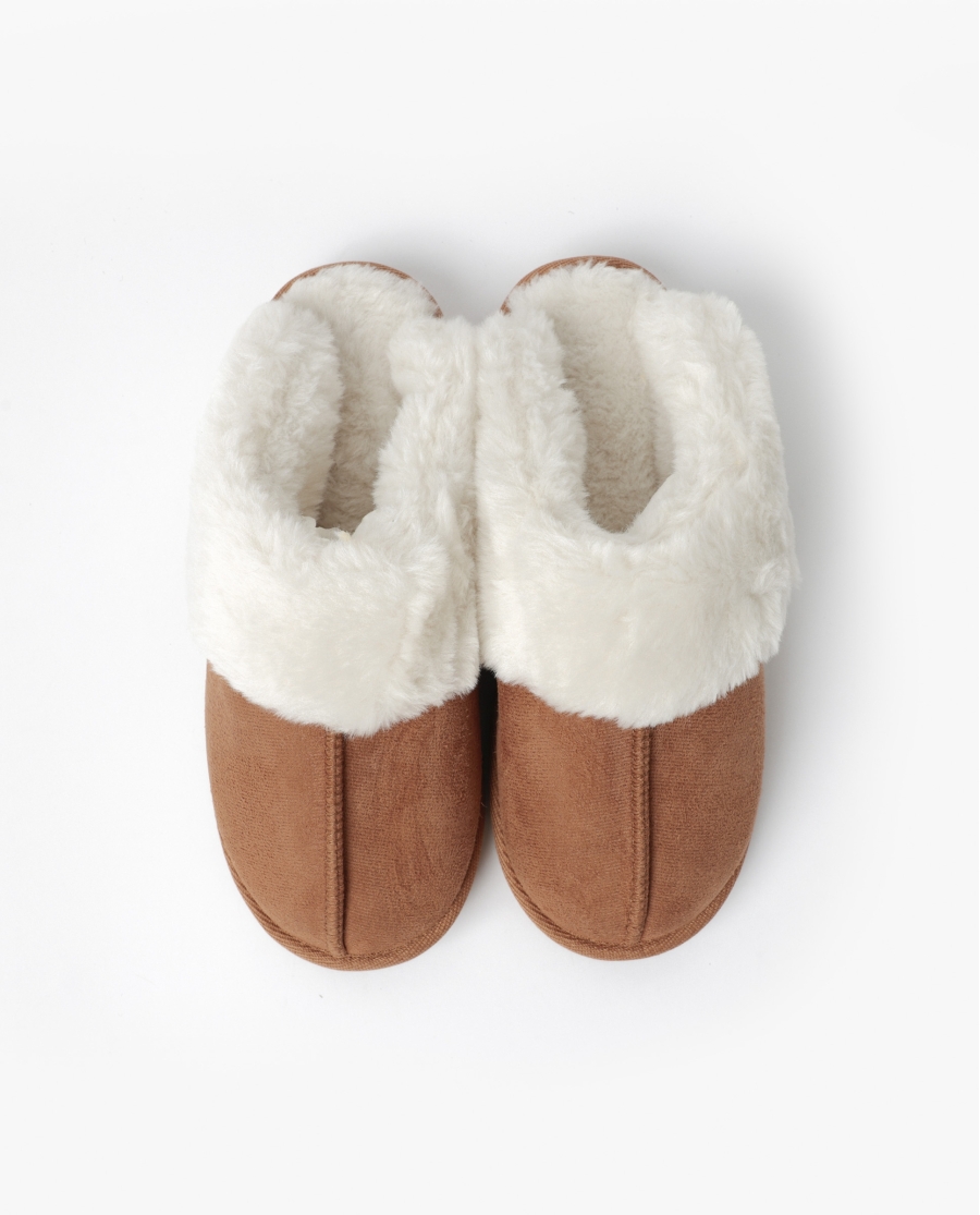 ADMAS Zapatillas De Estar Por Casa Ante Camel para Mujer, (Caja 6 unidades) SURTIDO