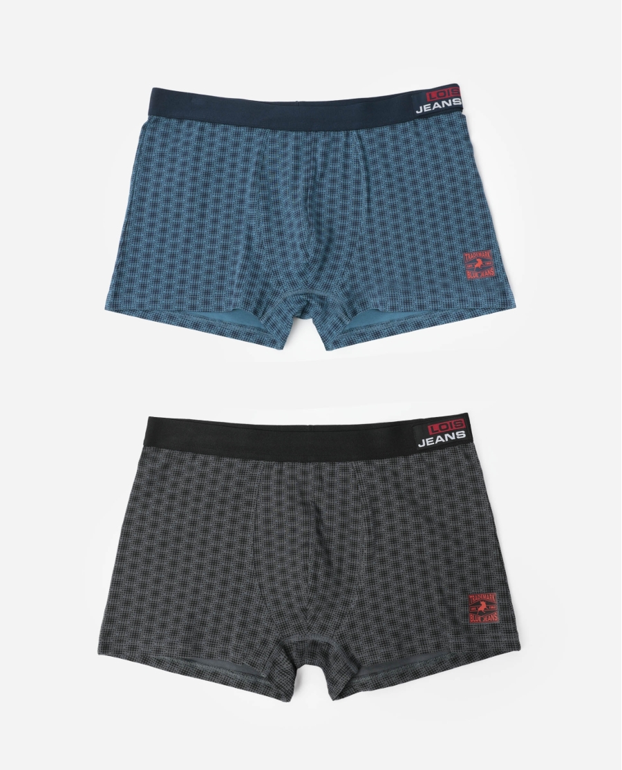 LOIS Calzoncillo/Boxer Dark para Hombre, (Caja de 2 unidades) PACK FANTASIA