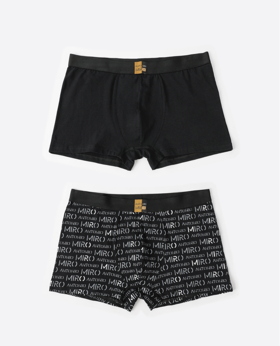 ANTONIO MIRO Calzoncillo/Boxer Letters para Hombre, (Caja de 2 unidades) PACK FANTASIA