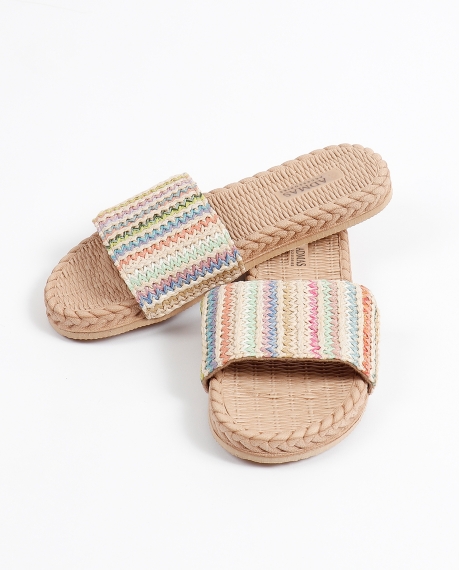 ADMAS Surtido Sandalias Ethnic Stripes para Mujer, Pack 6 unidades SURTIDO 2