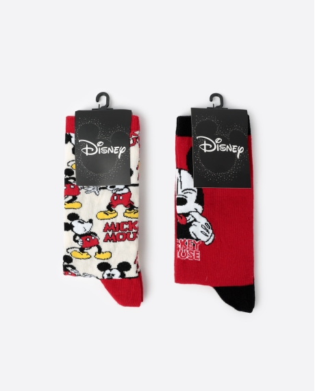 DISNEY Calcetín de Caña Normal Best Mickey para Mujer, (Caja de 6 pares) SURTIDO 2