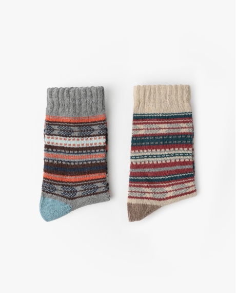 ADMAS Calcetín de Caña Normal Rustic para Mujer, (Caja de 6 pares) SURTIDO 2
