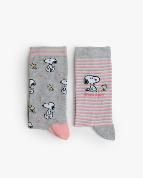PEANUTS Calcetín Mediano Snoopy & Friends para Mujer, (Caja de 6 unidades) SURTIDO 2
