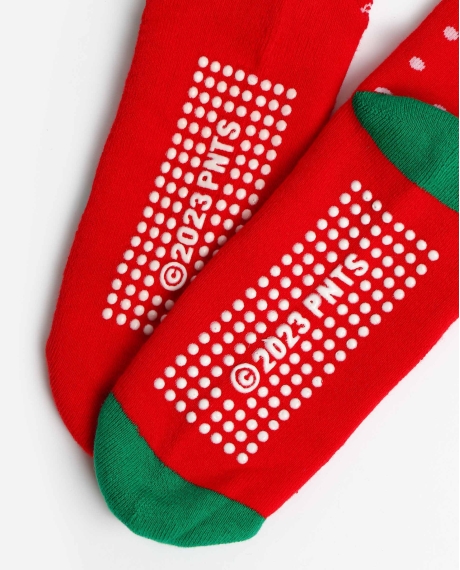 PEANUTS Calcetín Antideslizante Snoopy Winter para Mujer, (Pack 2 pares / Caja de 12 packs) PACK-COLOR 2