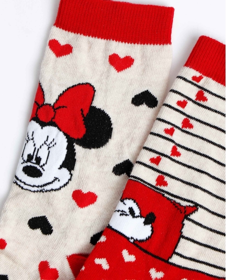 DISNEY Calcetín Mediano Sweet Dreams para Mujer, (Caja de 6 pares) SURTIDO 2