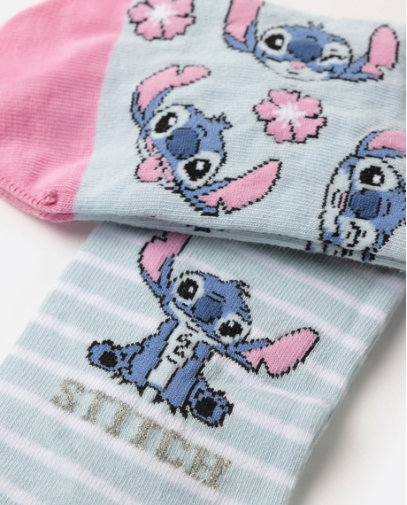 DISNEY Calcetín Tobillero Stitches para Mujer, (Caja de 6 pares) SURTIDO 2
