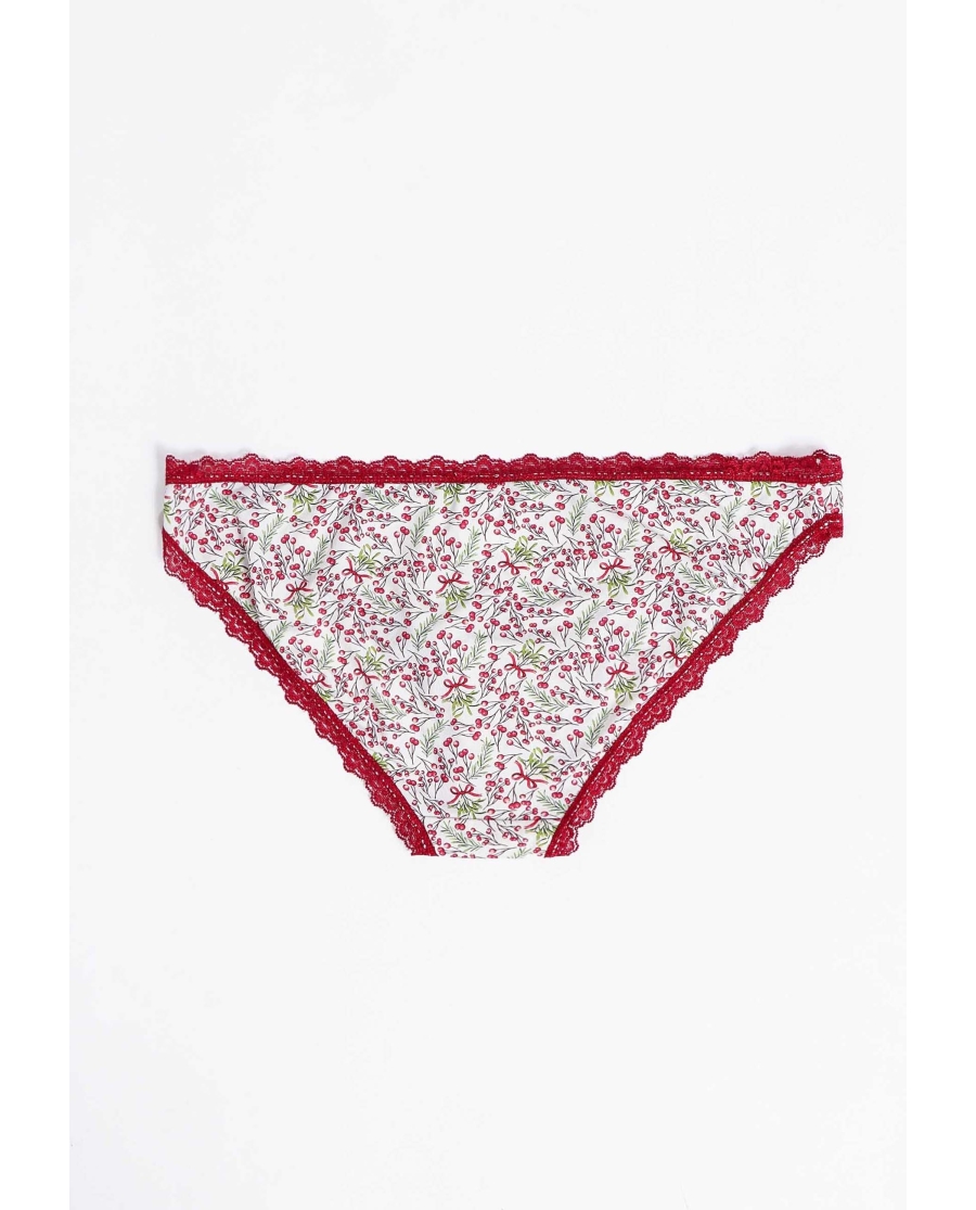 ADMAS Braguita Estampada para Mujer, (Caja de 12 unidades) ROJO RUBÍ ADMAS Braguita Estampada para Mujer, (Caja de 12 unidades) ROJO RUBÍ