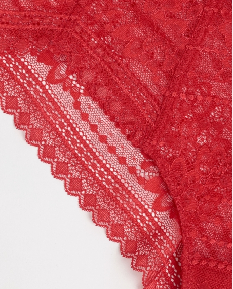 ADMAS Culotte / Tanga Night con Envase Regalo para Mujer, (Caja de 24 unidades) ROJO 2
