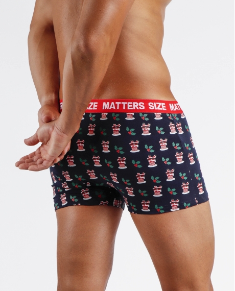 ADMAS Calzoncillo/Bóxer Size Matters Taza Regalo para Hombre, (Caja 12 unidades) MARINO 2